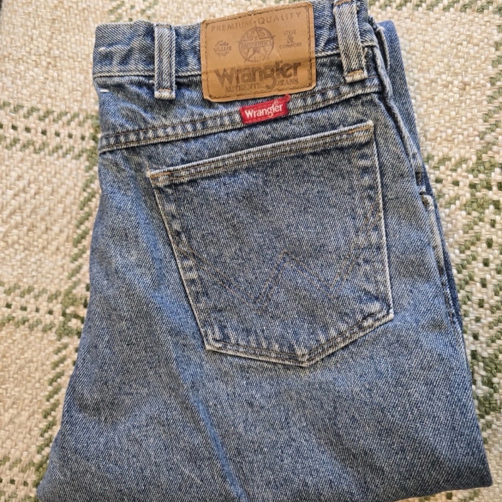 Vintage Wrangler Men's Light Blue Relaxed Denim Jeans